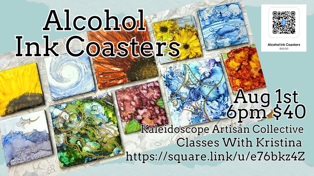 Alcohol Ink Coasters 