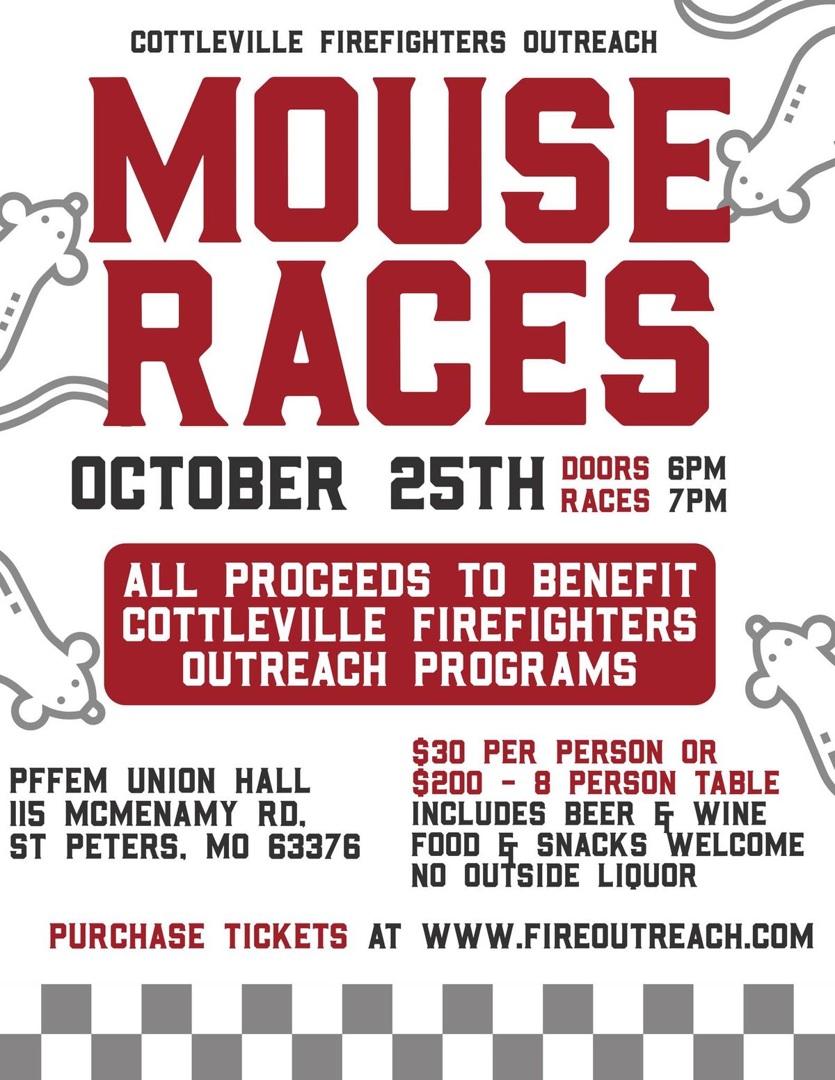 Cottleville Firefighters Outreach Mouse Races