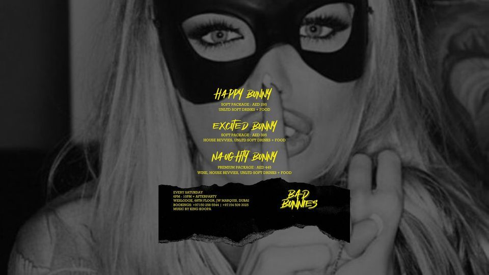 BAD BUNNIES BRUNCH PARTY IN DUBAIS SKYLINE, Weslodge Saloon, Bur