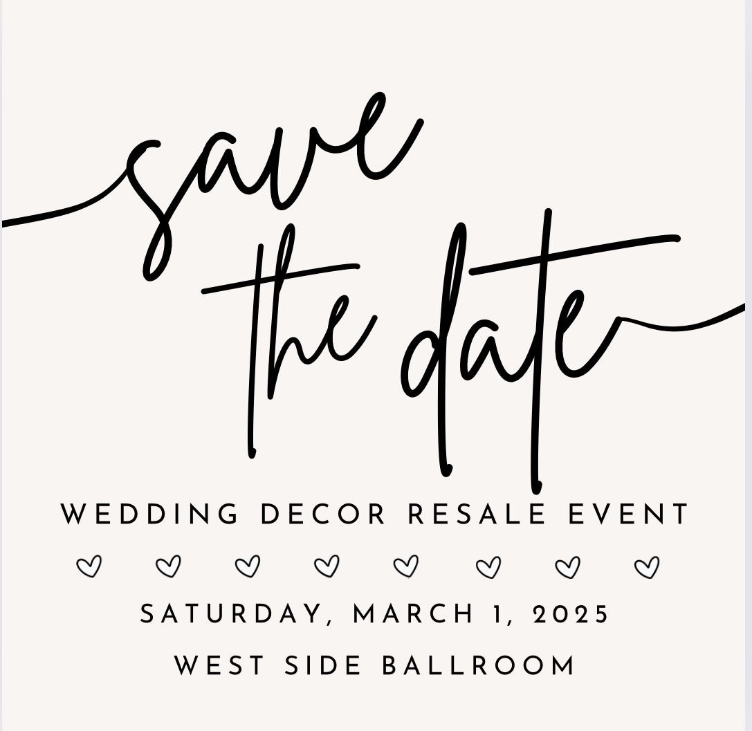 Wedding Decor Resale Event