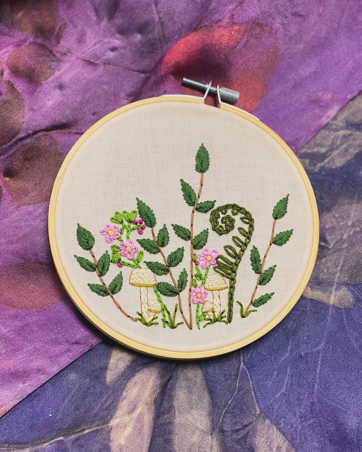 Greens Hand Embroidery Class @ Fiber Fest