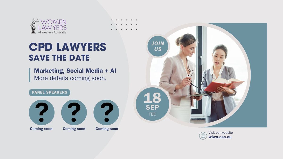 CPD Lawyer Event | Marketing, Social Media and AI