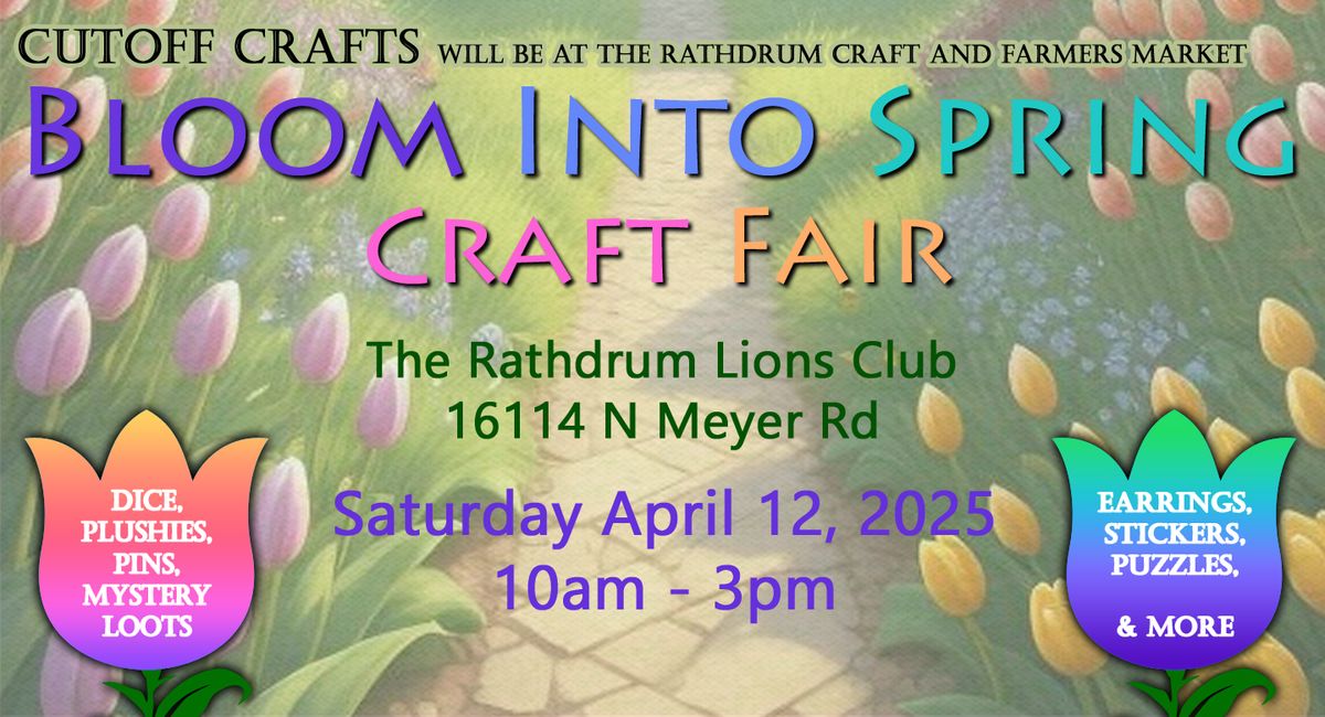 Bloom Into Spring Craft Fair - Cutoff Crafts Booth