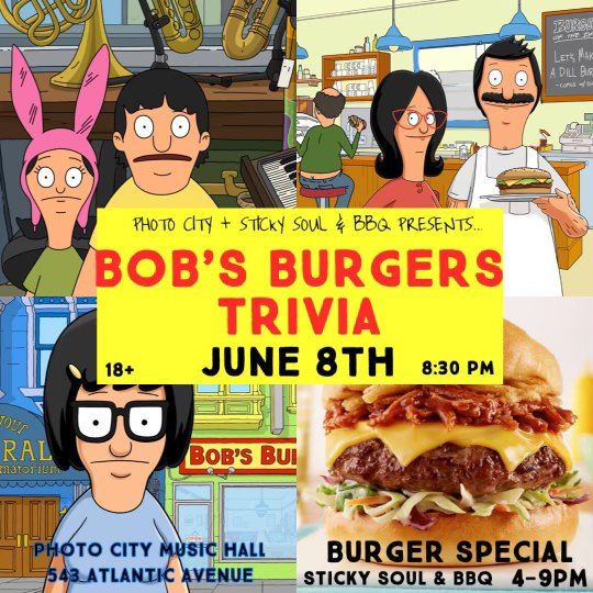 Bobs Burgers Trivia, Photo City Music Hall, East Rochester, 8 June 2022