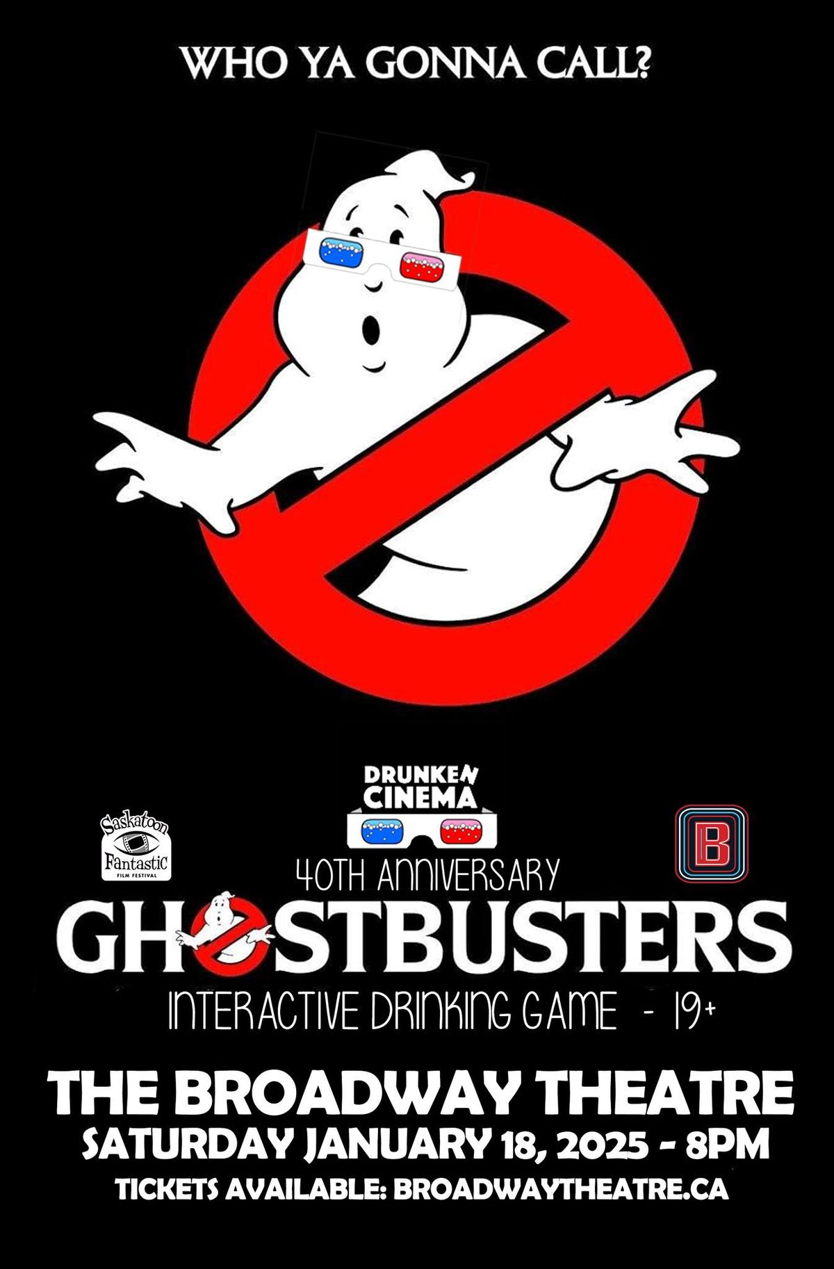 Ghostbusters - Drunken Cinema Interactive screening - 19+