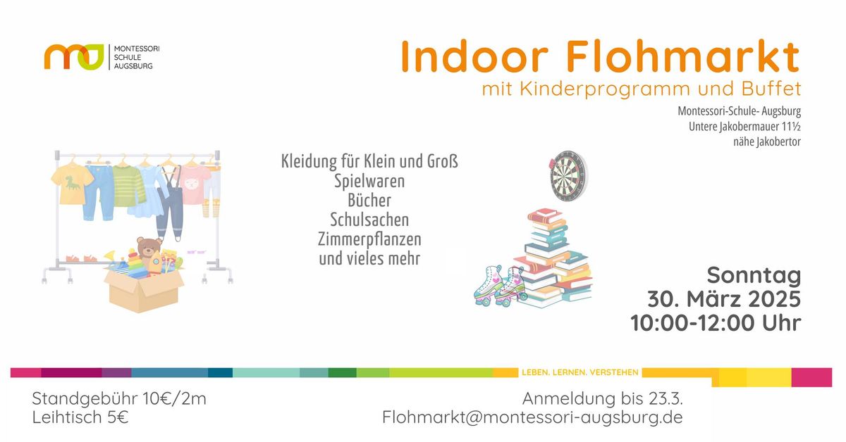 INDOOR FLOHMARKT mit Kinderprogramm und Buffet