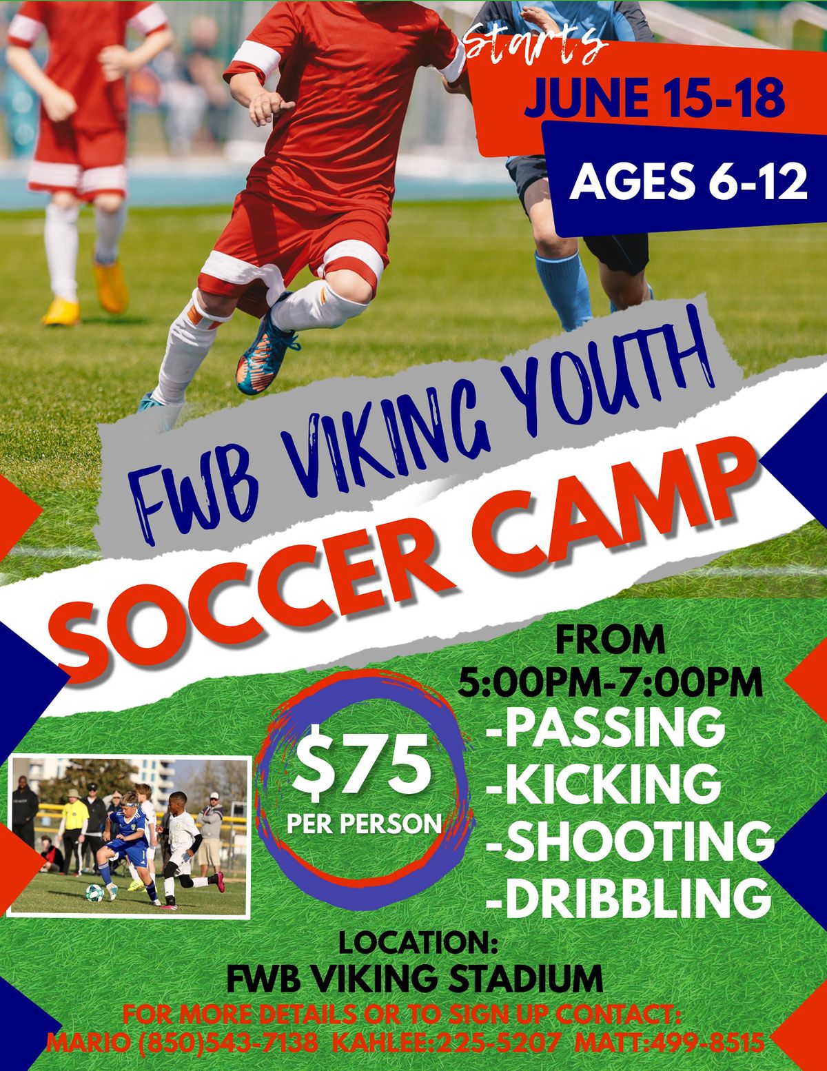 FWB Viking Soccer Camp