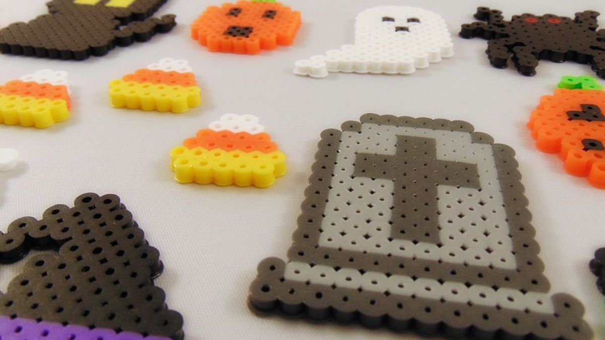 Perler Bead Halloween Magnets