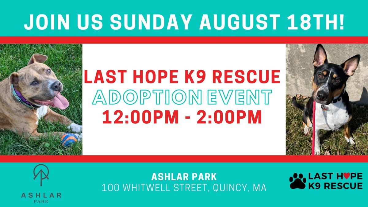 Ashlar Park hosts the LHK9 Adoption Event!