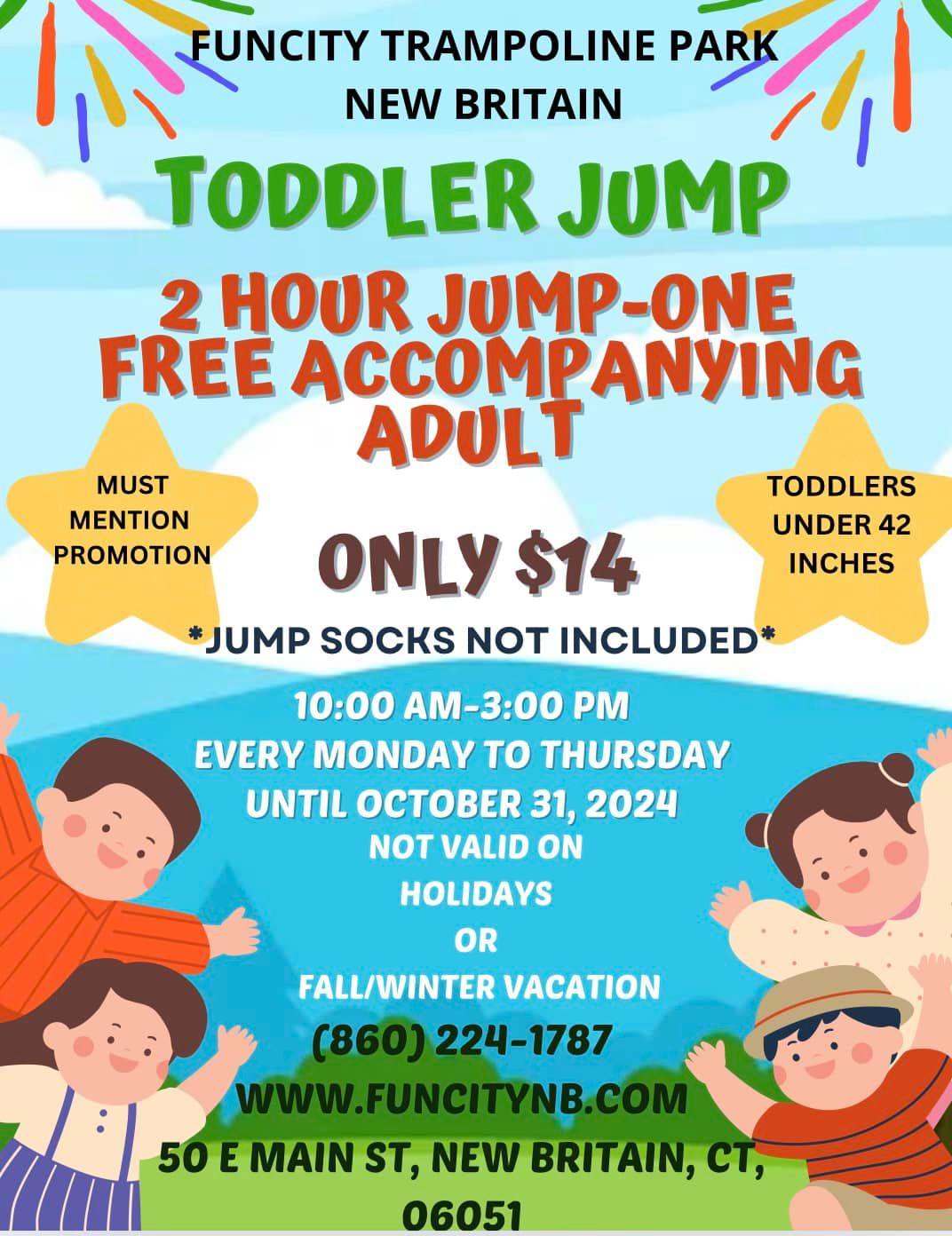 Monday to Thursday toddler time 