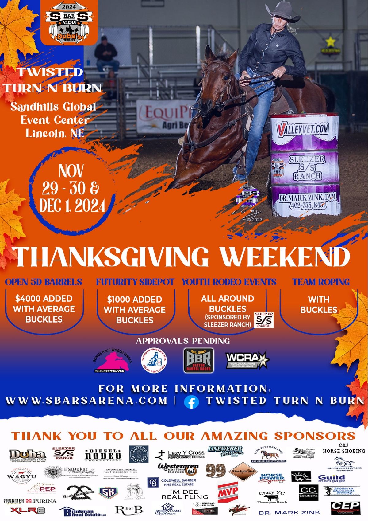 Turn N Burn Thanksgiving Events