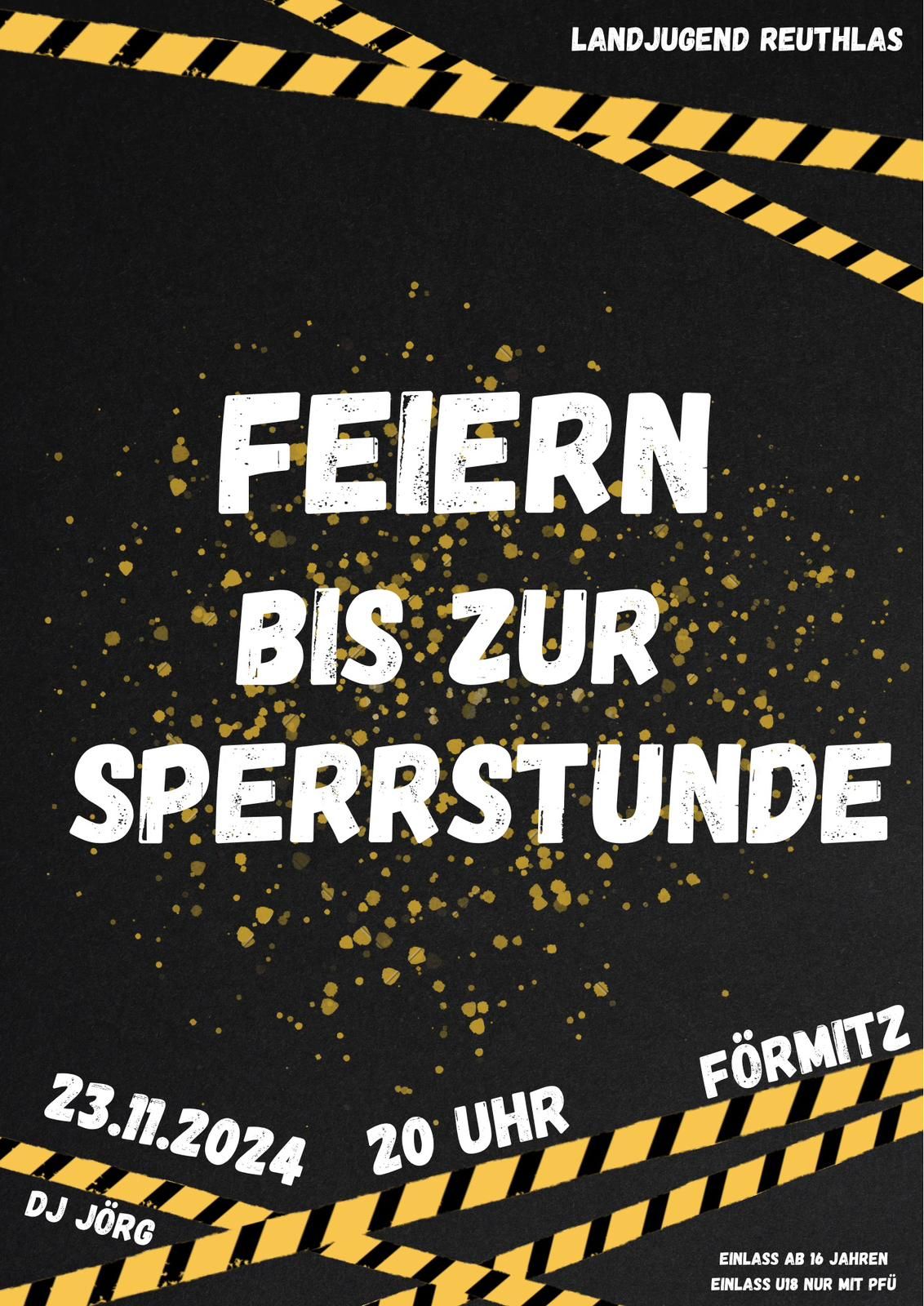 Feiern bis zur Sperrstunde