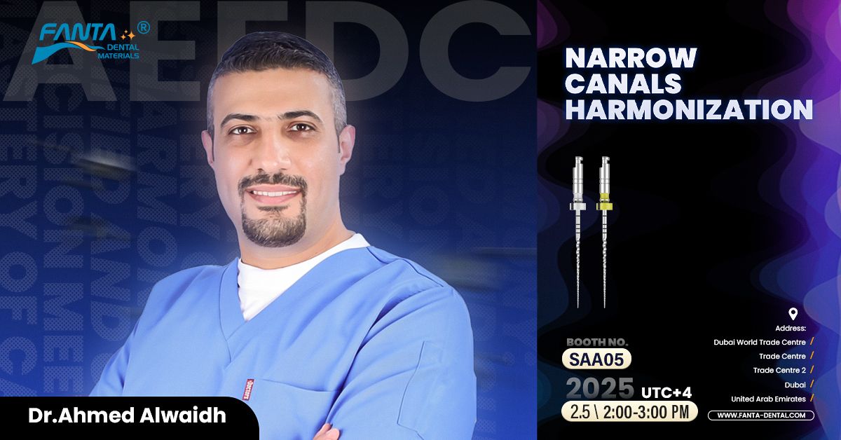 Fanta Dental will invite the endodontist Dr. Ahmed Alwaidh to give the lecture at AEEDC.