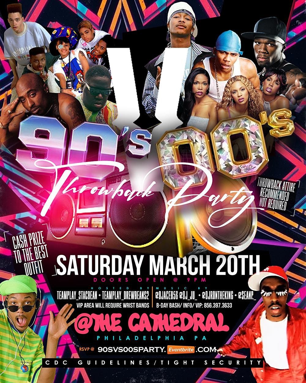 90s Vs 00s Throwback Party The Cathedral Philadelphia March To 21 March