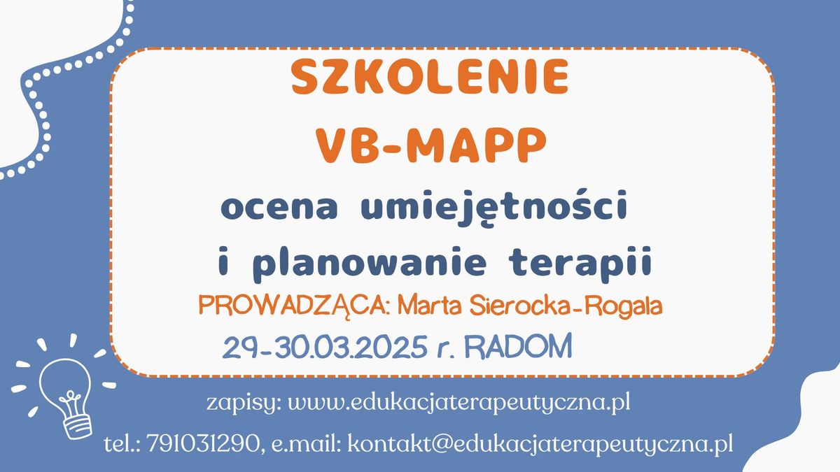 VB-MAPP OCENA UMIEJ\u0118TNO\u015aCI I PLANOWANIE TERAPII.