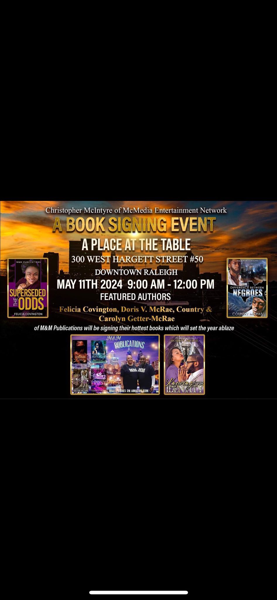 Book signing event 