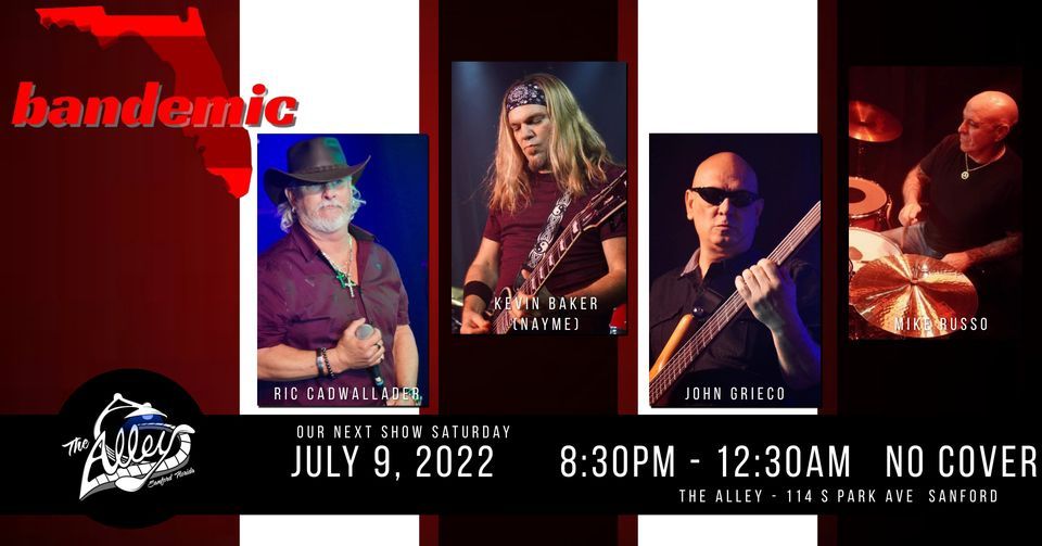 BANDEMIC Live music at The Alley & Fuel BBQ in Downtown Sanford, The