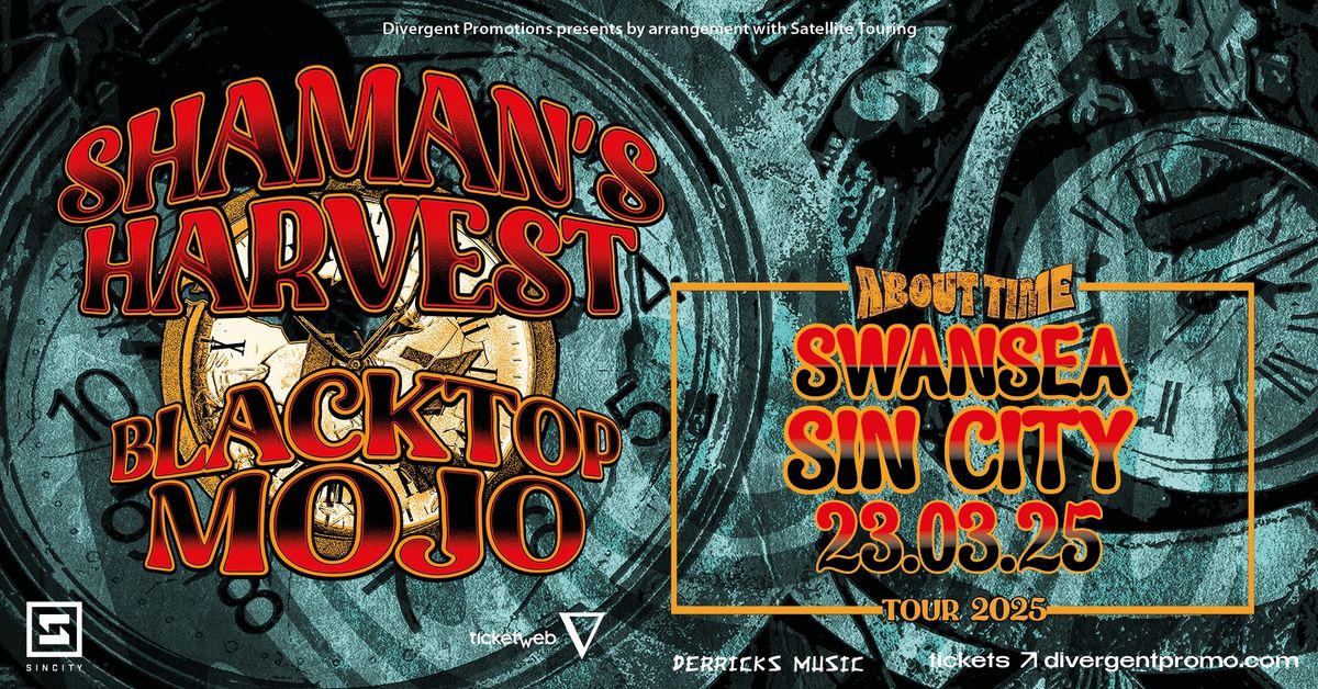 Shamans Harvest & Blacktop Mojo at Sin City, Swansea