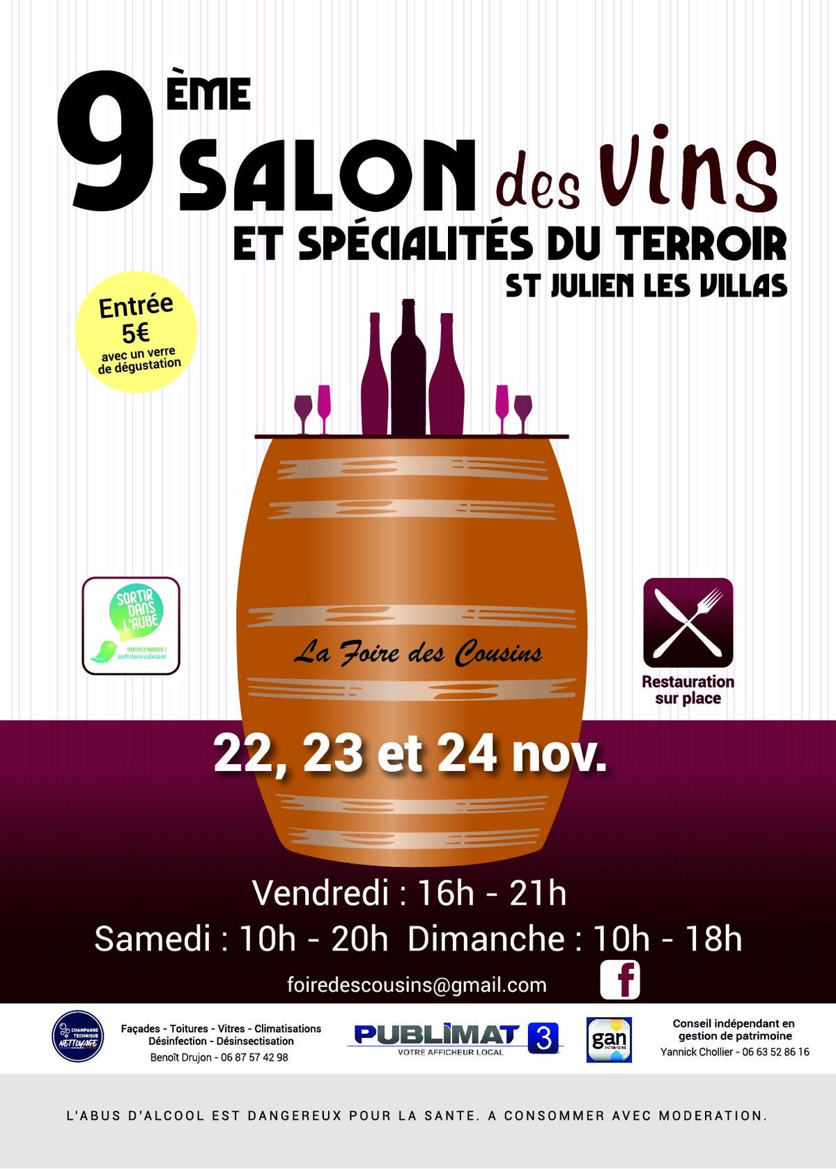 Salon des Vins et Sp\u00e9cialit\u00e9s du terroir Saint Julien les Villas 