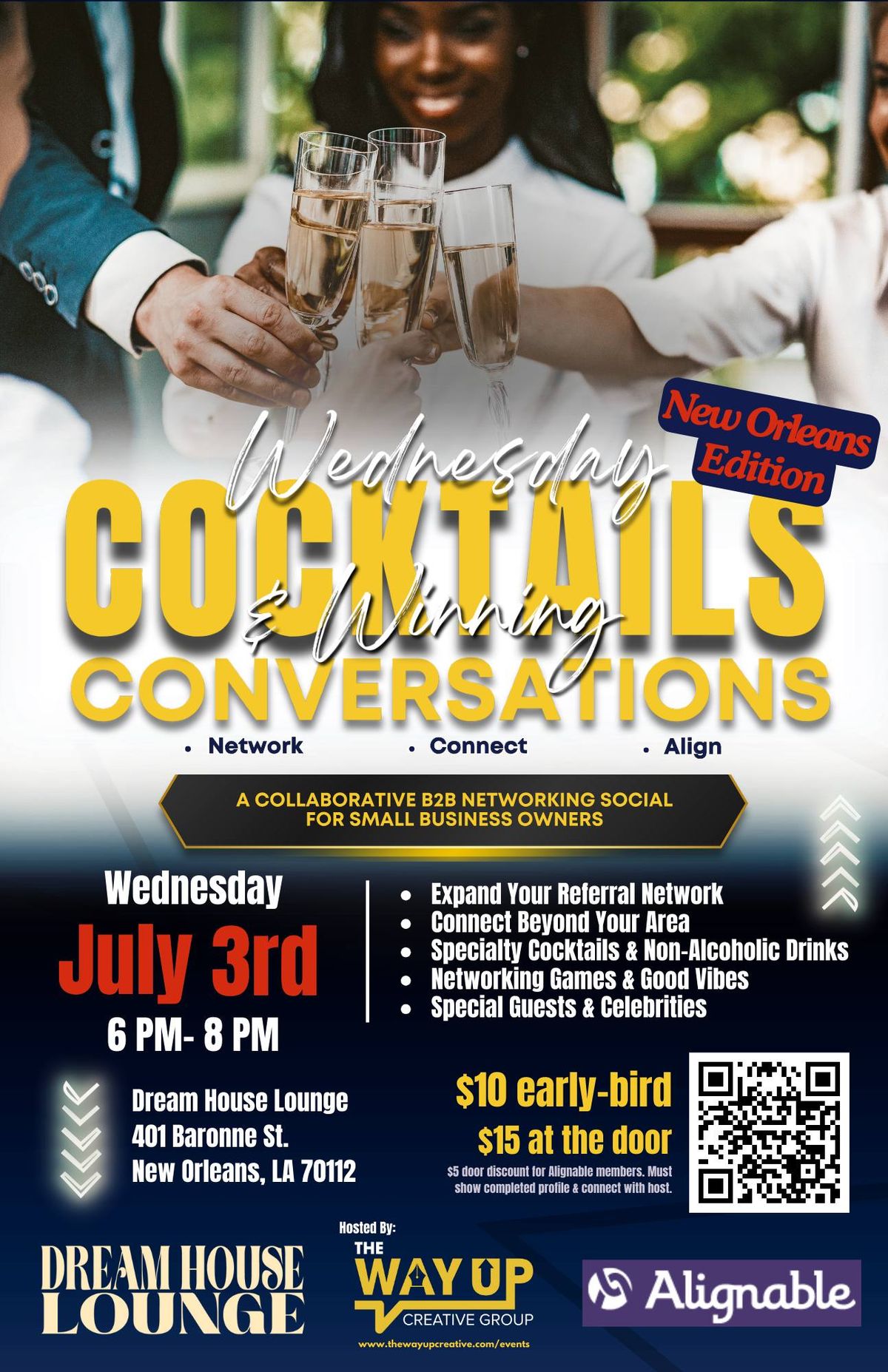 New Orleans Edition: Wednesday Cocktails & Winning Conversations