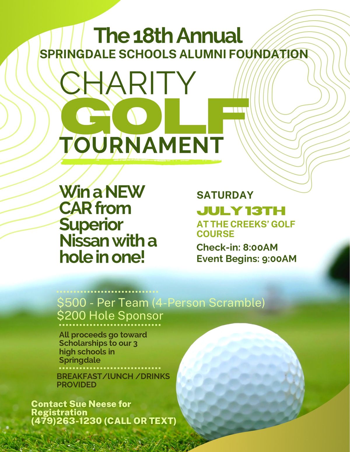 18th annual SSAF Charity Golf Tournament