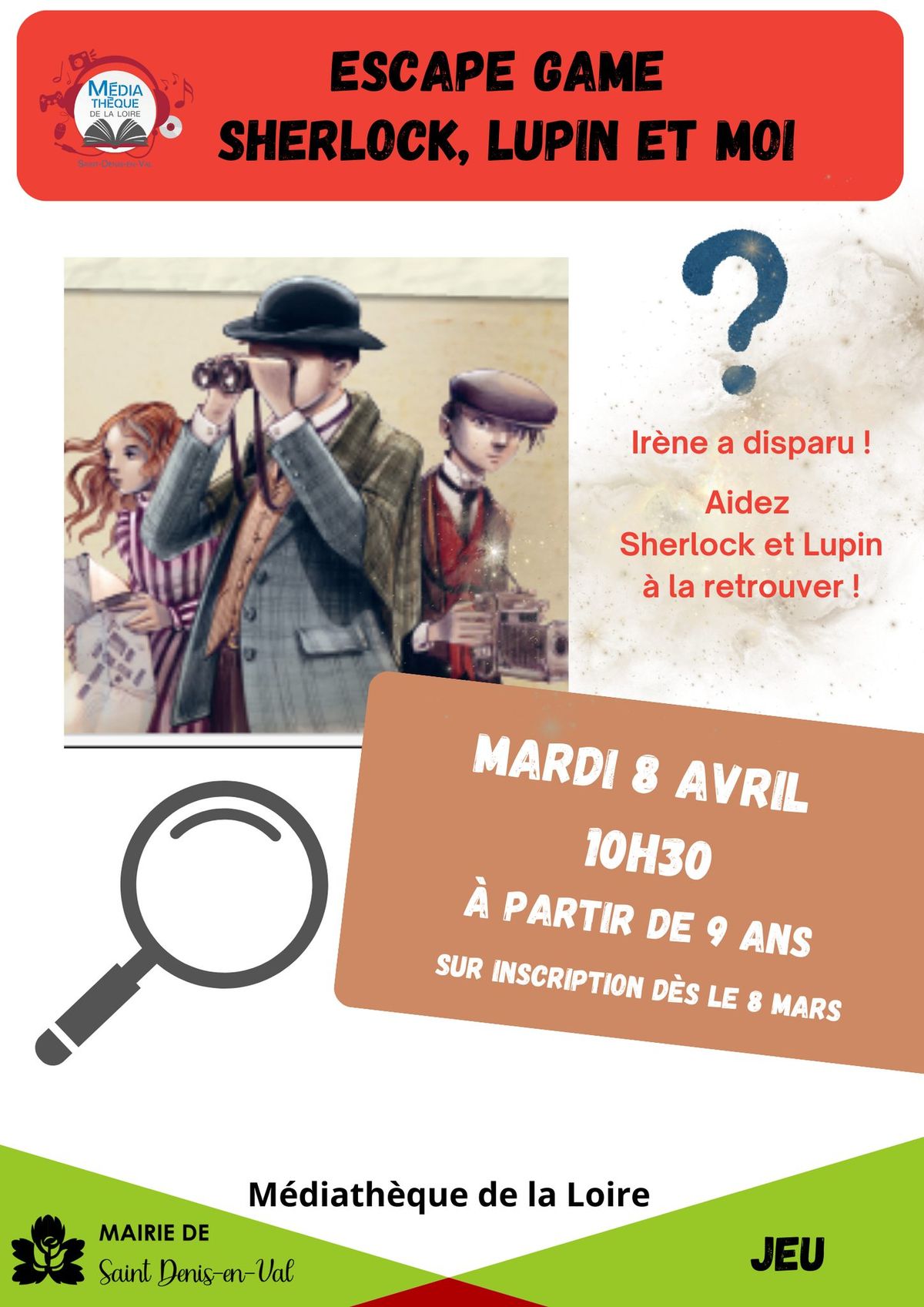 Escape Game Sherlock, Lupin et moi