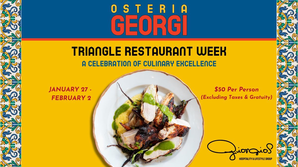 Osteria Georgi Triangle Restaurant Week