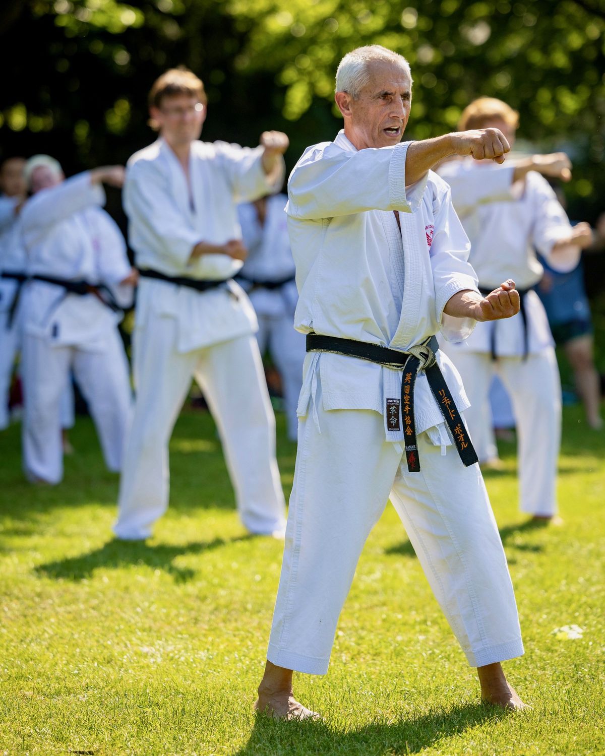 Training and Grading with Sensei Richard Poole 7th Dan