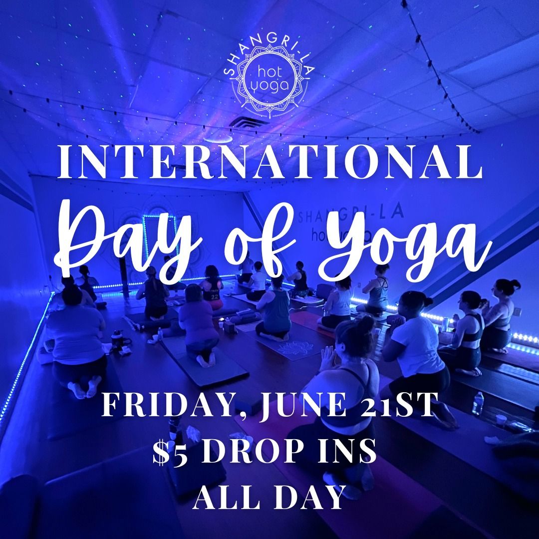 $5 Drop Ins - International Day of Yoga
