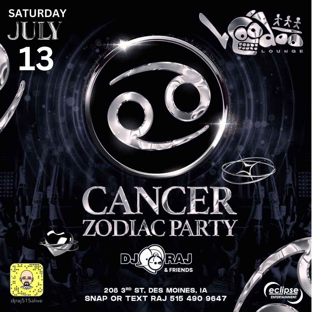 Cancer Zodiac Party with DJ Raj and Friends