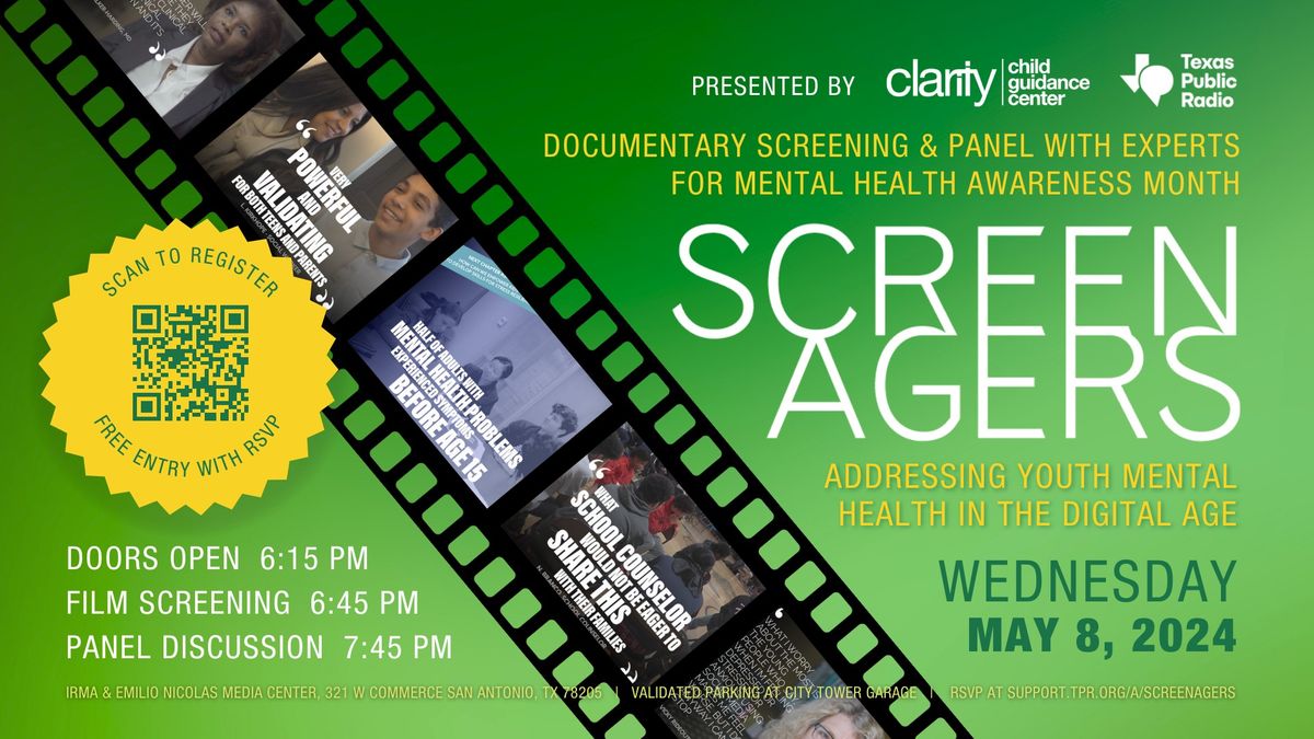\u201cScreenagers: THE NEXT CHAPTER" | Documentary Screening & Panelist Discussion