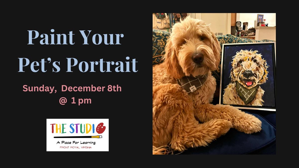 Paint Your Pets Portrait