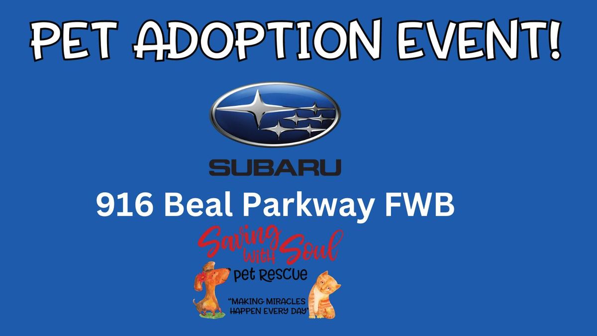 Pet Adoption Event at Subaru