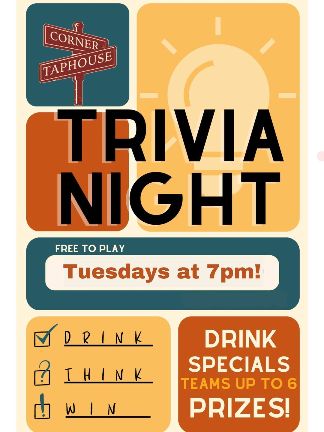 Corner Trivia Night!