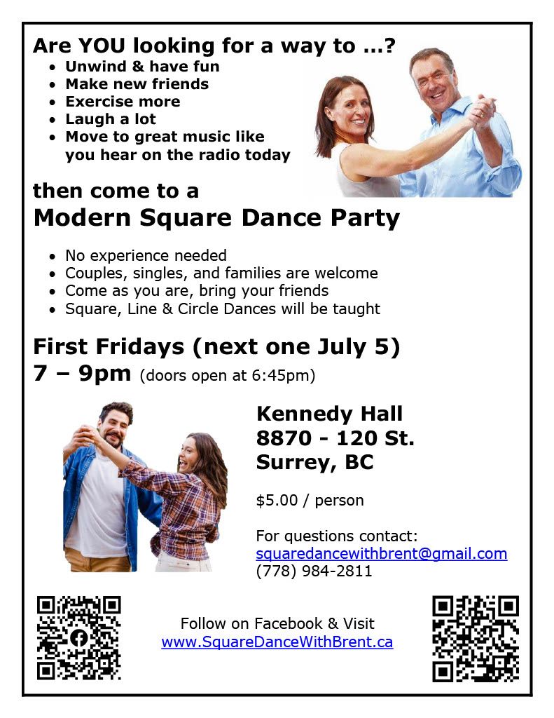 First Friday Modern Square Dance Party (Surrey\/Delta)
