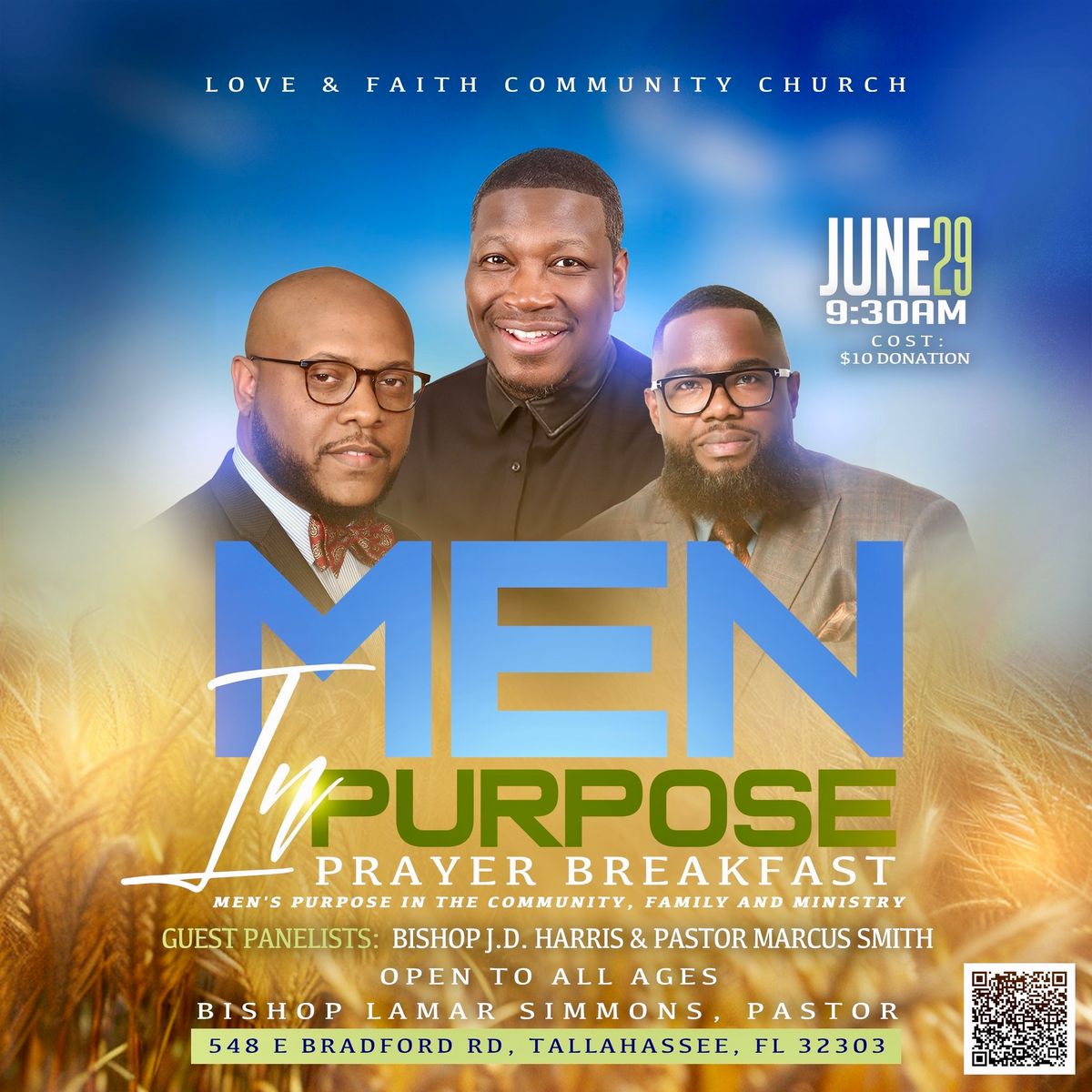 Men in Purpose Prayer Breakfast