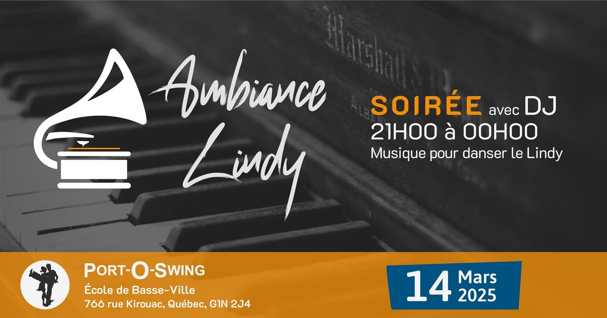 Soir\u00e9e dansante \u00ab Ambiance \u00bb - Lindy