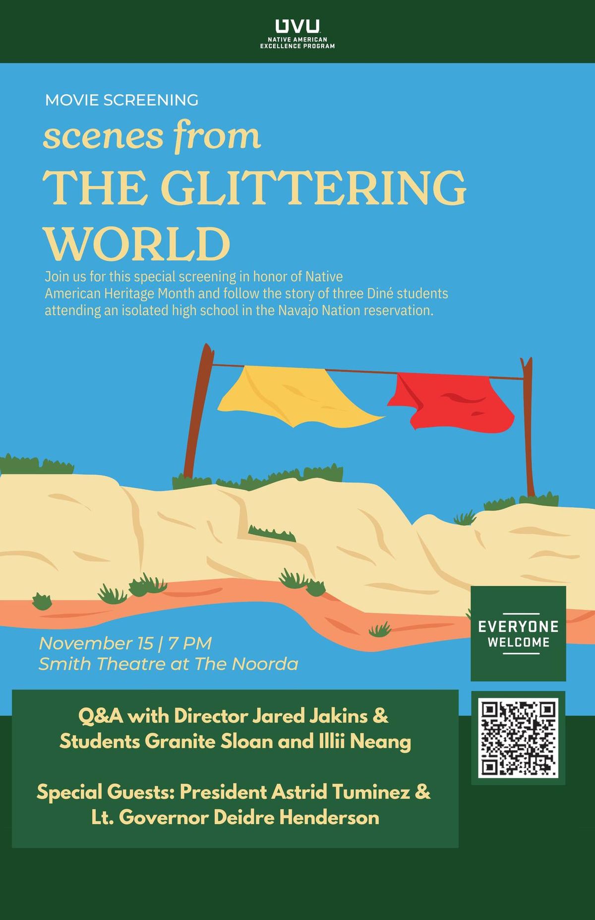 Movie Screening of Scenes from The Glittering World and Q&A with Director and Students from film