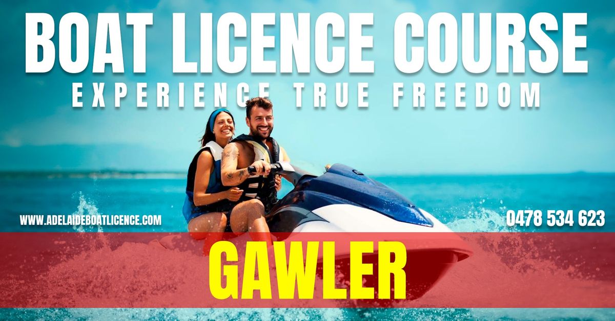 Gawler Boat Licence Course