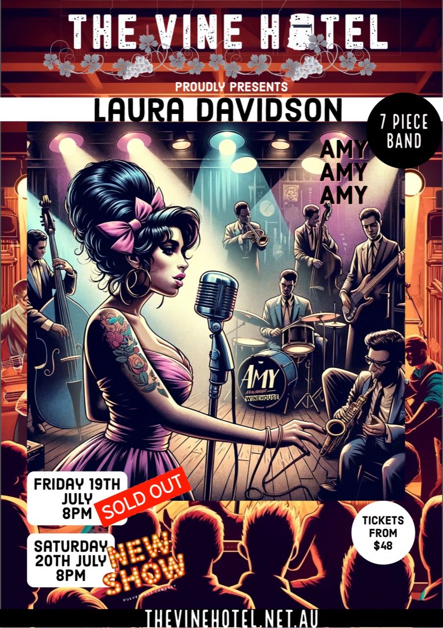 Amy, Amy, Amy. Ft. Laura Davidson +7 piece band. Vine Hotel Wangaratta show #2