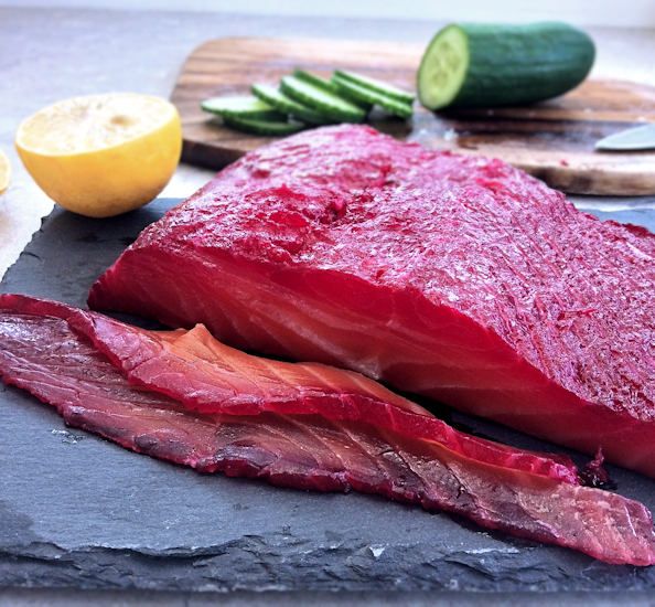 Preserving with Salt: Beet-cured Salmon