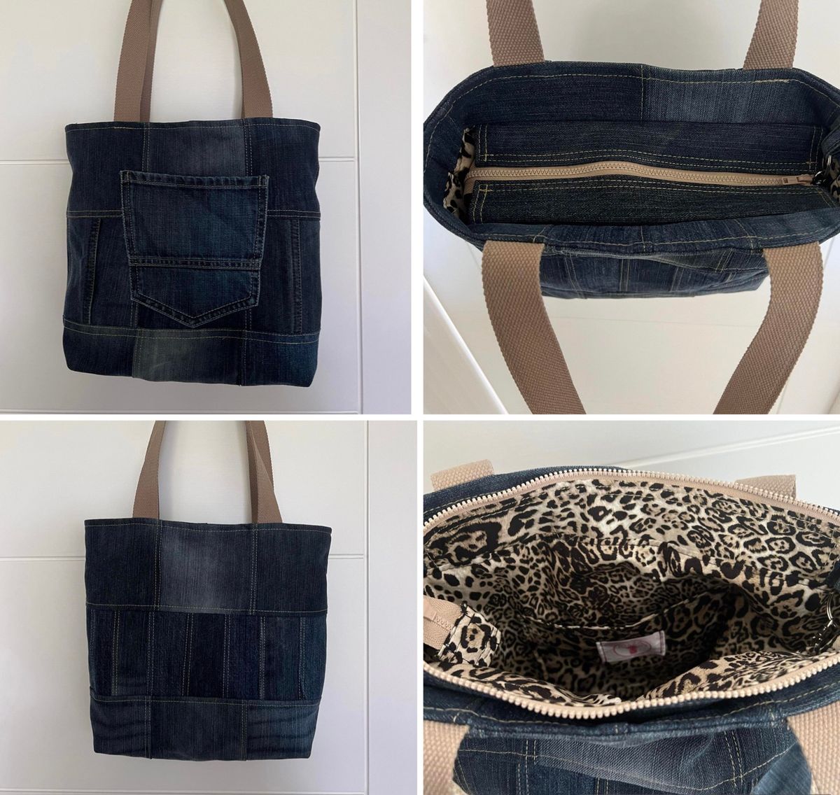 Upcycled Denim Bag - Zipped & Lined (2 weeks)  