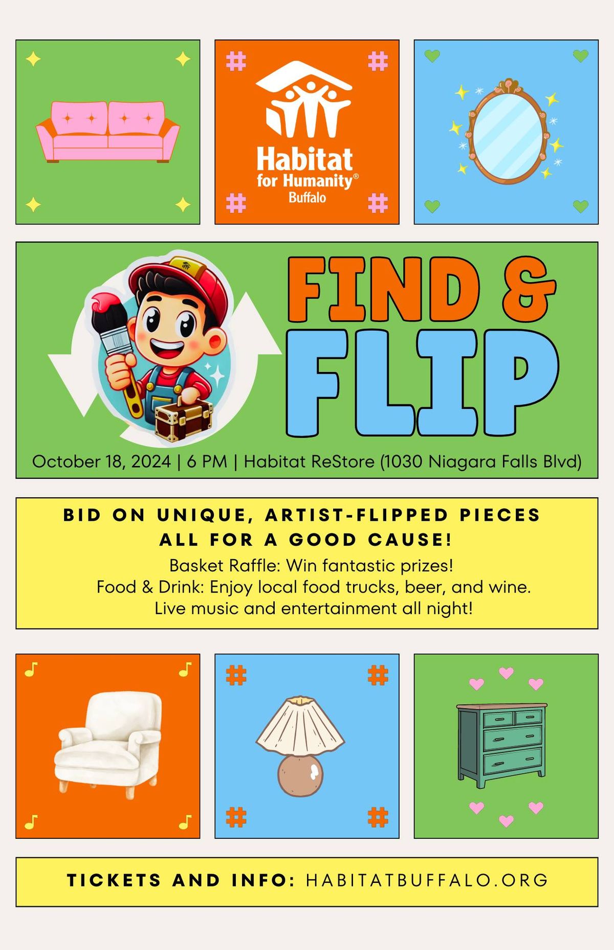 Find & Flip: Flipped Item Auction to Benefit Habitat for Humanity Buffalo