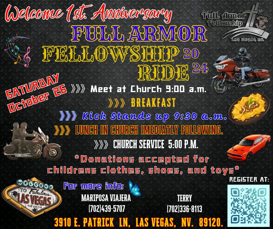 1st. Anniversary "Full Armor Fellowship Ride 2024"