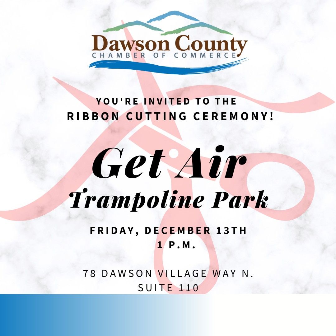 Ribbon Cutting with Get Air Trampoline Park