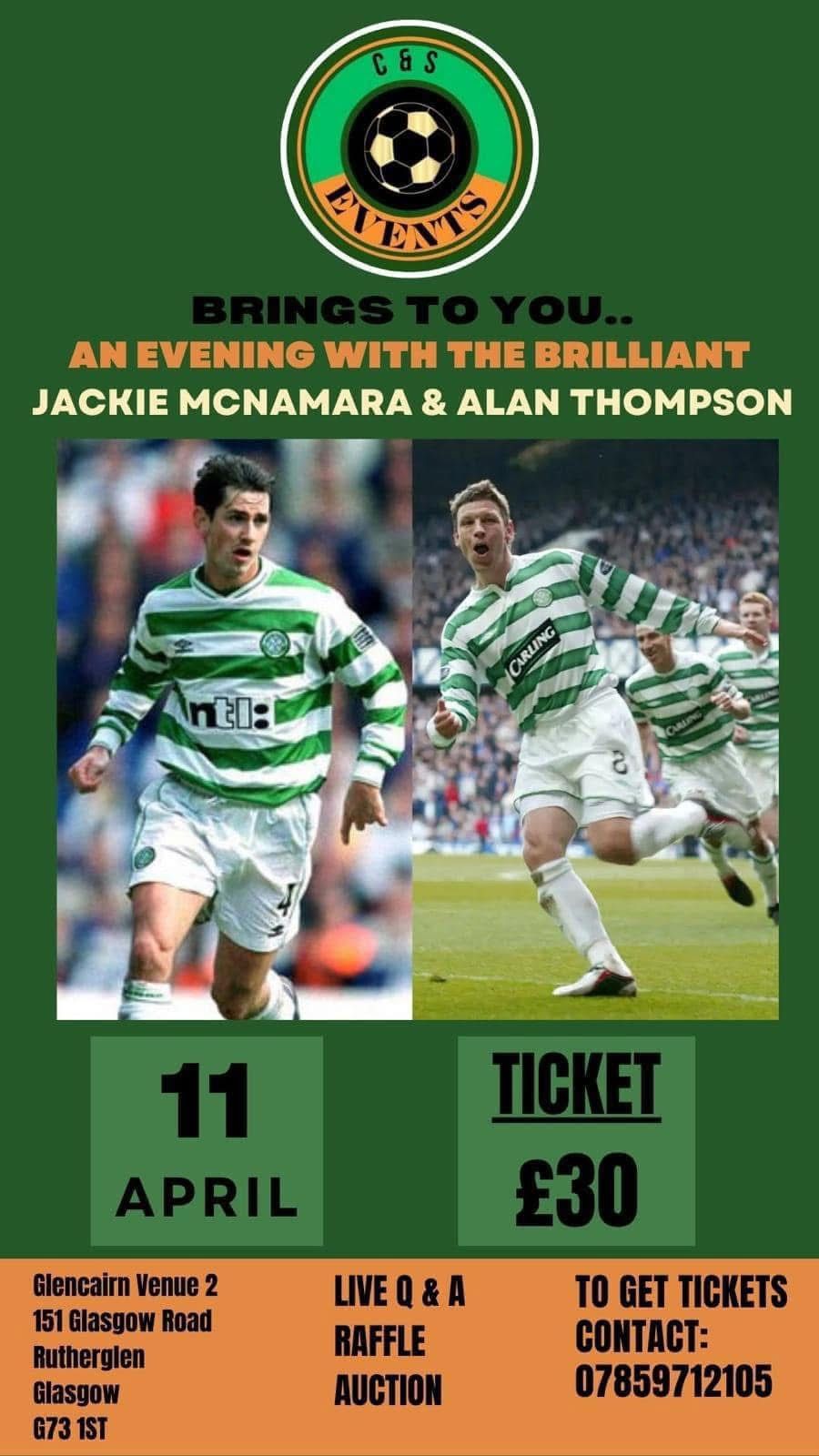 An evening with Alan Thompson & Jackie McNamara 