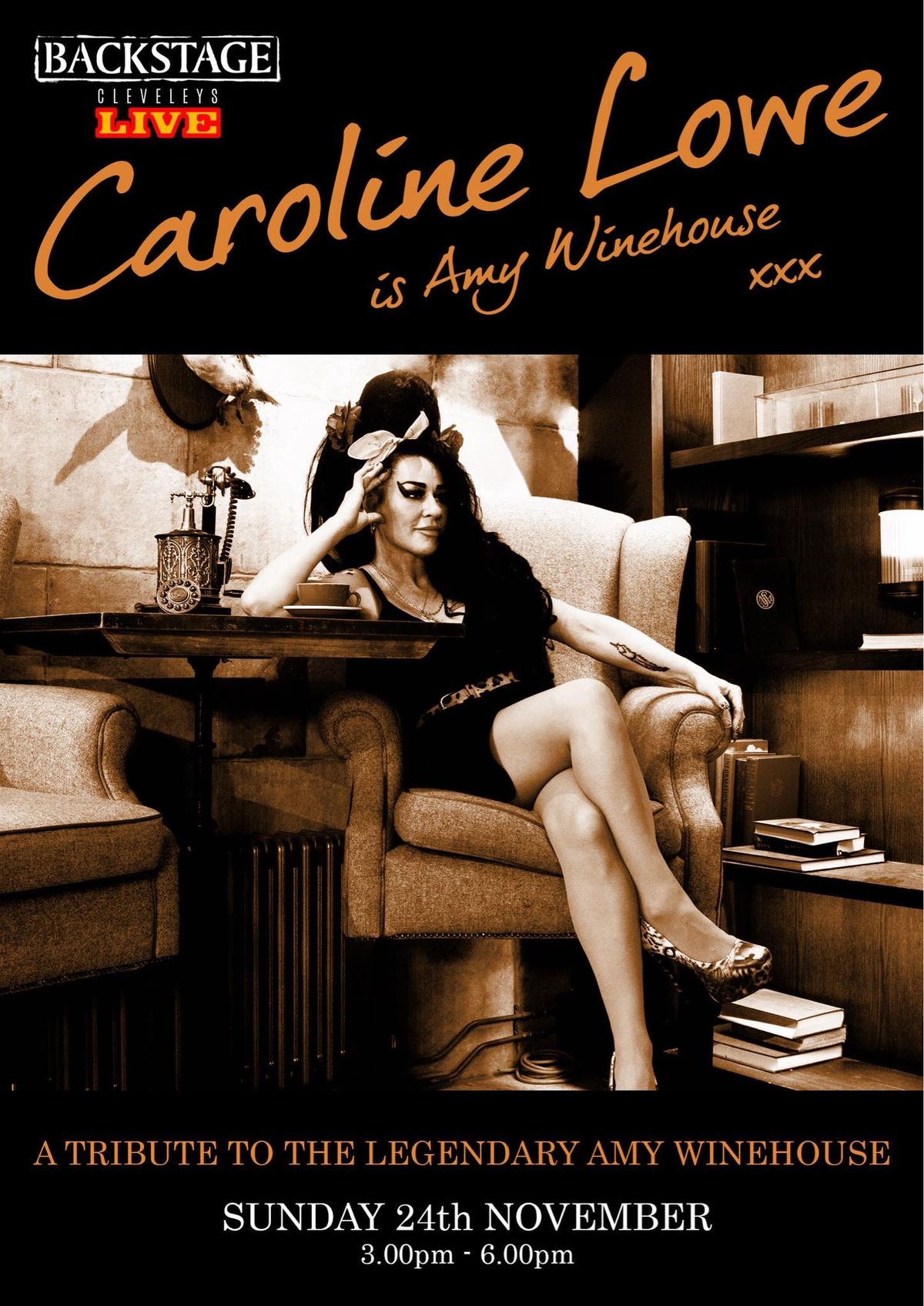 Caroline Lowe as Amy Winehouse 