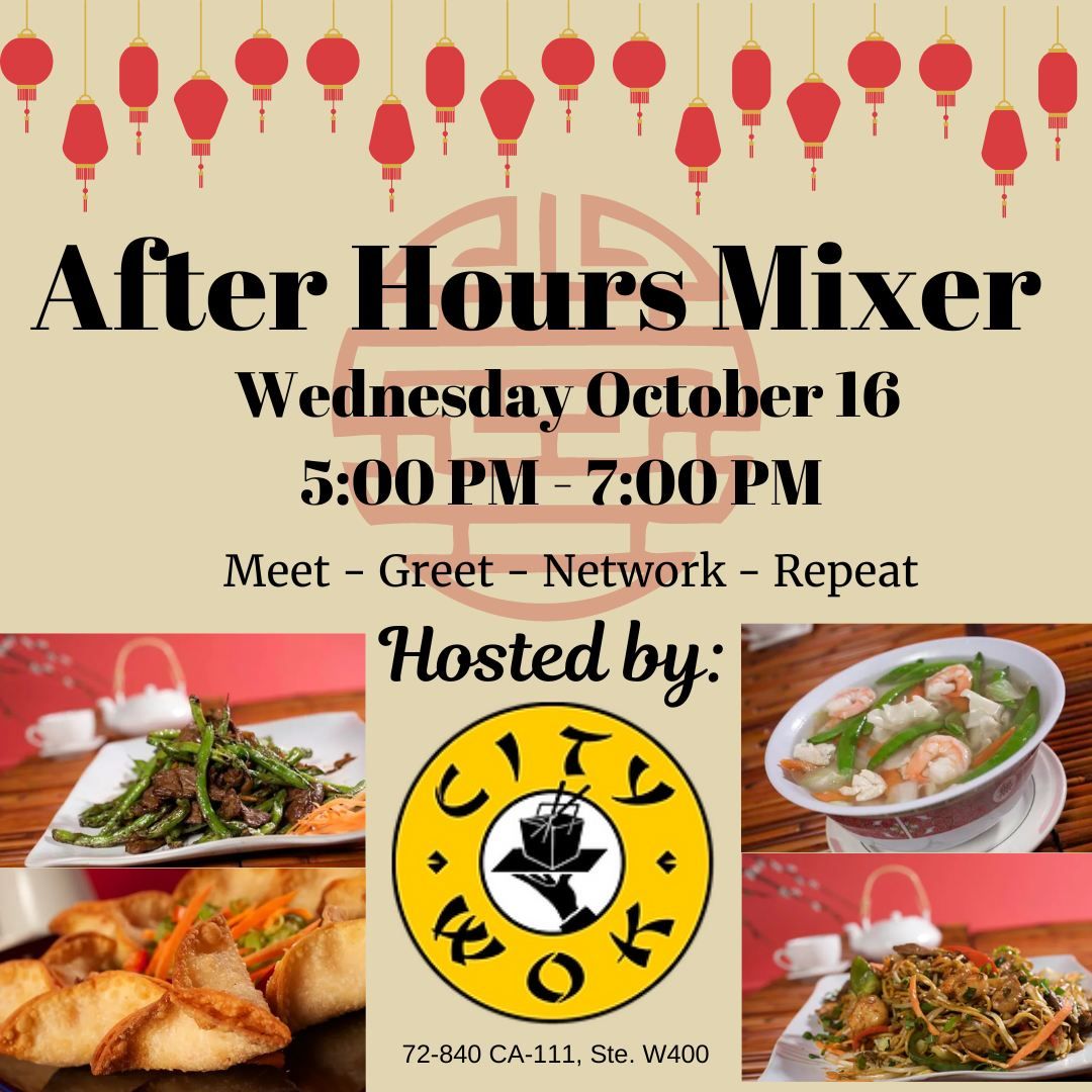 After Hours Mixer - City Wok