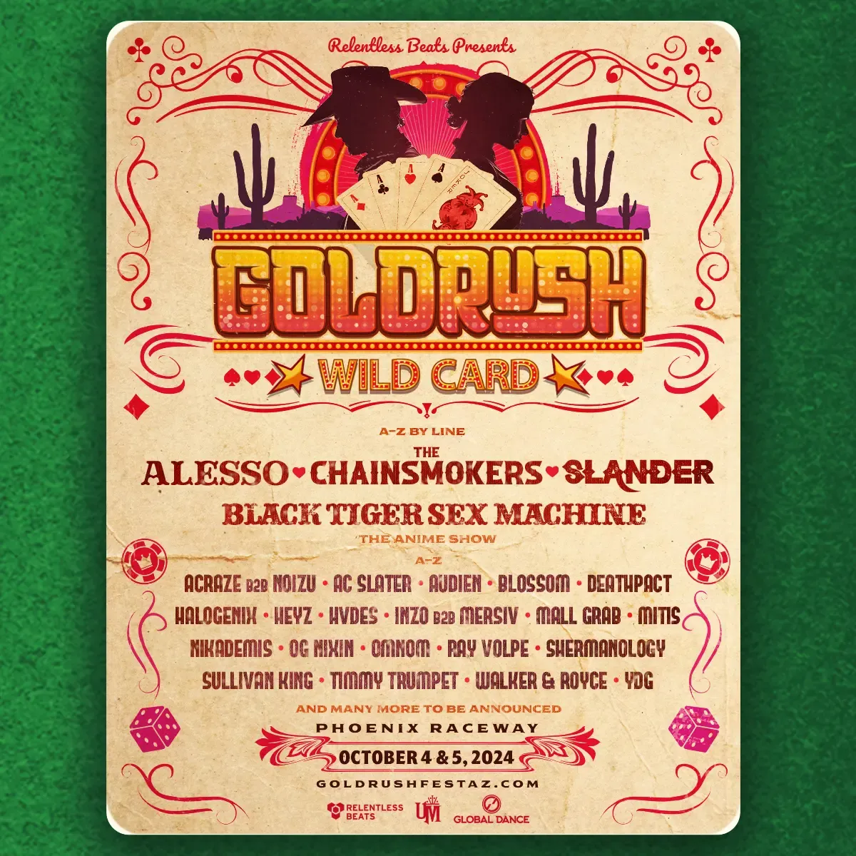 Goldrush: Wild Card: Slander &  Black Tiger Sex Machine - Saturday