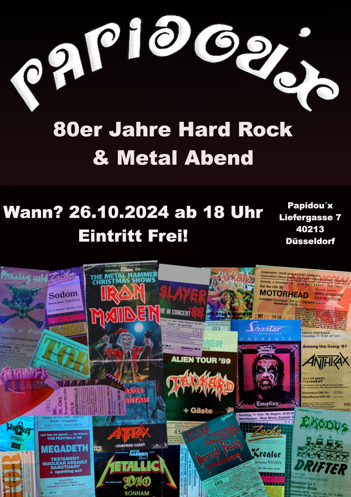 80er Jahre Hard Rock & Metal Abend 